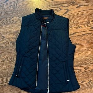 Zara Navy Quilted Vest size medium